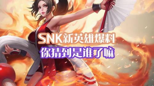 新snk最新爆料,神秘角色登場，游戲劇情再掀波瀾！